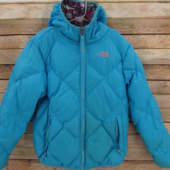 The North Face 550 Girl's Reversible Hooded Jacket - Picture 12 of 16